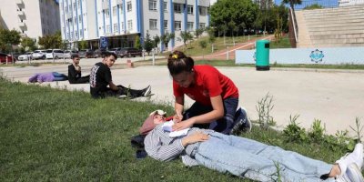 ALKÜ’de gerçeği aratmayan tatbikat