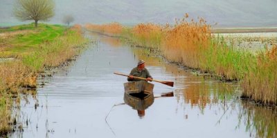 Gavur Gölü’nde kartpostallık görüntüler