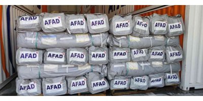 AFAD Lojistik Merkezi hazır kıta