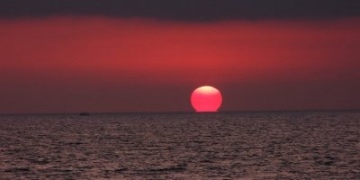 Hatay’da gün batımı görenleri hayran bıraktı