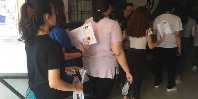 Sınava son anda yetiştiler