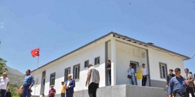 Eğitim neferlerinin şehit edildiği okulu yaşam alanına dönüştürdüler