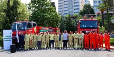 Kumluca yangın ekibine Karadeniz desteği