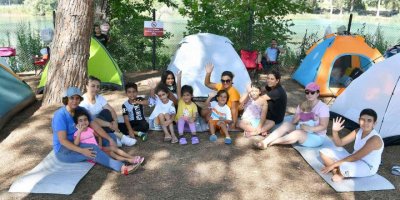 Tarsus Gençlik Kampı’nda çadır kampı etkinliği