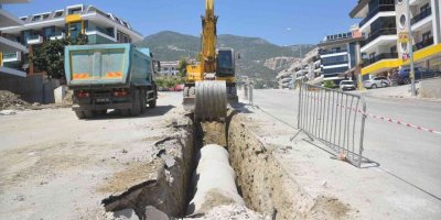 Fığla Mamadı yolunda asfalt öncesi altyapı hazırlıkları aralıksız sürüyor
