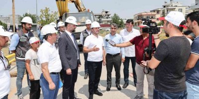 Çamlıbel’de doğalgaz için ilk kazma vuruldu