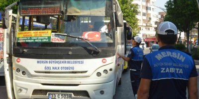 Mersin’de Toplu Taşıma Araçları Denetleniyor