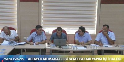 Tarsus Belediyesinin Semt Pazarı İhalesi Canlı Yayınlandı