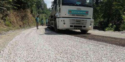 Alanya Belediyesinden kırsal bölgelere asfaltlama çalışması