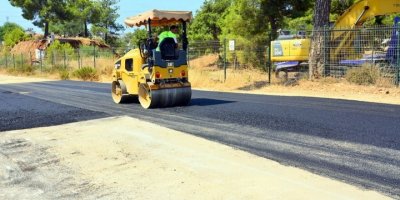Tonajlı araçların bozduğu yollara onarım