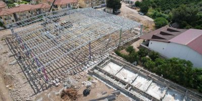 Çamyuva’da kapalı pazar yeri çalışmaları