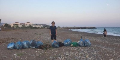 Çevreci öğrenci ödüllendirildi