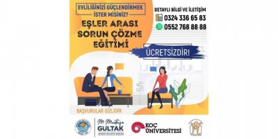 Mersin’de ’eşler Arası Sorun Çözme Eğitimleri’ Başlıyor