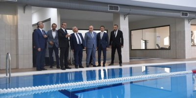 İlçeye yarı olimpik yüzme havuzu yapıldı
