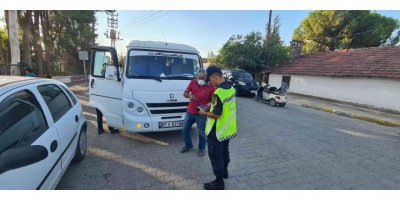 Serik’te okul servisleri denetlendi