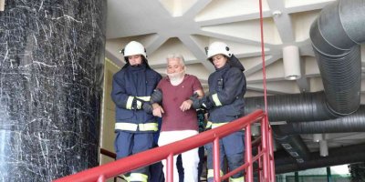 Antalya Şehirlerarası Otobüs Terminalinde Deprem Tatbikatı