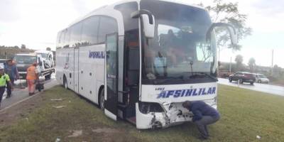 Manavgat'ta feci trafik kazası!