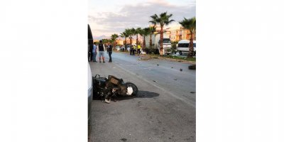 Kamyonetin çarptığı motosiklet sürücüsü kurtarılamadı