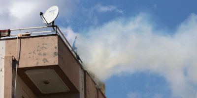 Çatıda korkutan yangın