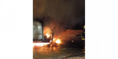 Panelvan Araçta Yangın Paniği