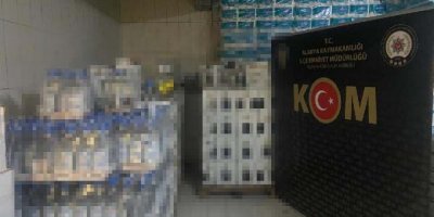 Antalya'da 3 Bin 150 Şişe Sahte Bandrollü İçki Ele Geçirildi