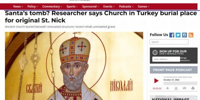 'Noel Baba'nın mezarı dünya gündeminde