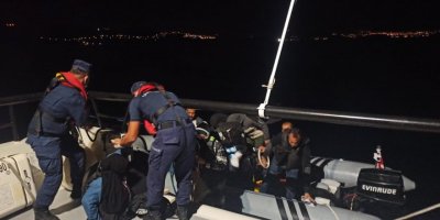 Bodrum'da 10 kaçak göçmen ile 1 organizatör yakalandı