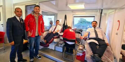 Muğla'da adliye personelinden kan bağışı