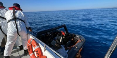 Bodrum'da Yunanistan'ın geri ittiği 9 göçmen kurtarıldı