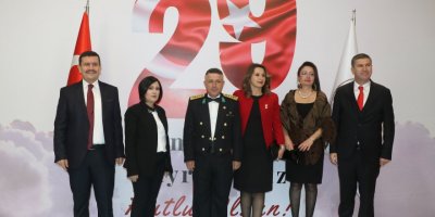 Burdur'da Cumhuriyet Bayramı resepsiyonu