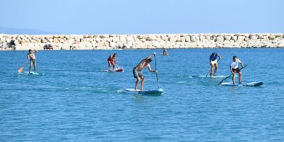 Demre'de Sup Board Sprint Yarışları yapıldı