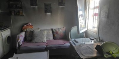 Bodrum'da ev yangını; 1 yaralı, 1 çocuk dumandan etkilendi