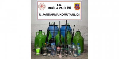 Muğla'da 1958 litre sahte içki ele geçirildi