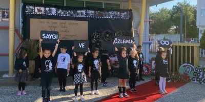 Minik öğrenciler Atatürk'ü andı