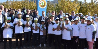 Eğirdir'de fidan dikim etkinliği