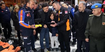 Burdur'da 'Çök-Kapan-Tutun' tatbikatı