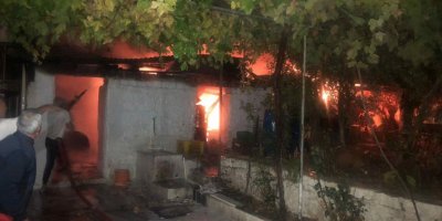 Muğla'da ahır yangını; 3 küçükbaş öldü