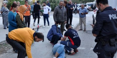 Kazada motosiklet sürücüsü yaralandı