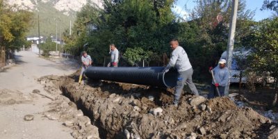 Kemer'de alt yapı çalışmaları