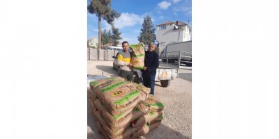 Korkutelili çiftçiye yüzde 75 hibeli 116 ton tohum dağıtıldı