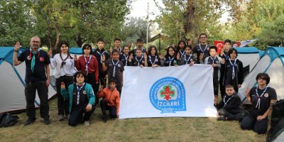 İzciler, Zeytin Park'ta kamp yaptı