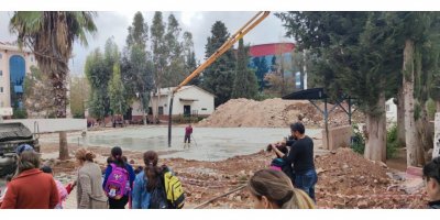 Döşemealtı'nda iş makineleri arasında eğitim öğretim