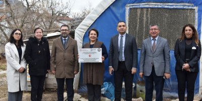 Eğirdir'de 30 aileye mantar ranza desteği