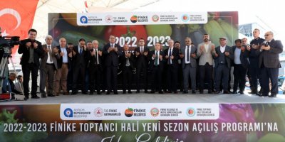 Finike Toptancı Hali'nin yeni sezonu törenle başladı