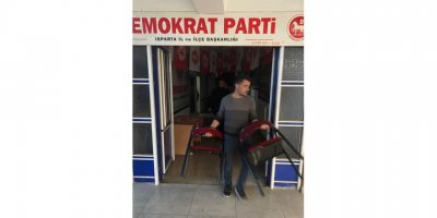 Demokrat Parti'nin Isparta'daki il ve ilçe başkanlıklarına haciz