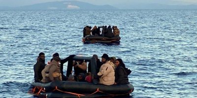 Bodrum açıklarında Yunan unsurlarının ittiği 124 kaçak göçmen kurtarıldı