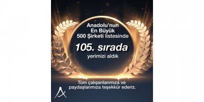 ANKUTSAN, Anadolu 500 sıralamasında 26 basamak yükseldi