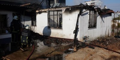 Eviyle birlikte, biriktirdiği kira parası da yandı