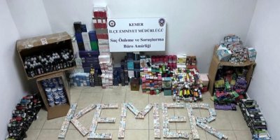 Markette 1 milyonluk kaçak ürün ele geçirildi
