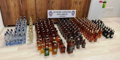 Polisten sahte ve kaçak alkol operasyonu; 3 gözaltı